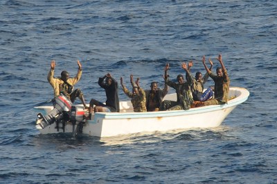 Suspected pirates intercepted by United States naval forces in the Gulf of Aden(file photo).