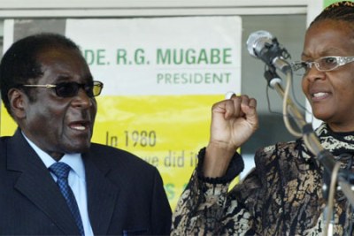 President Robert Mugabe and his wife Grace are subject to U.S. and EU sanctions.