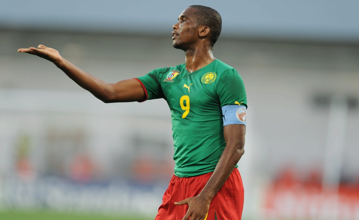 Samuel Eto'o legendary Cameroon uniform