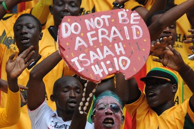 Ghana fans during the Africa Cup of Nations.