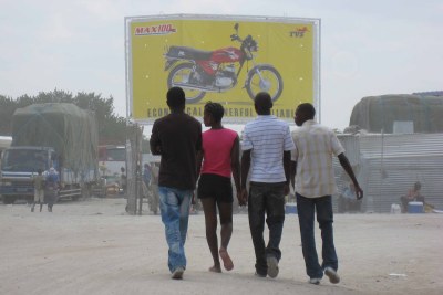Unemployed youth in the streets of Namibia (file photo).