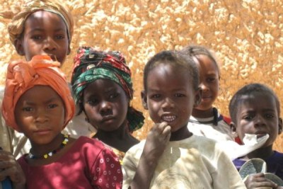 Children in the village of Garin Dagabi, north of Tanout in Southern Niger.