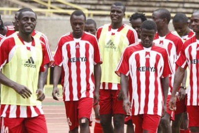 Kenya's Harambee Stars soccer team.