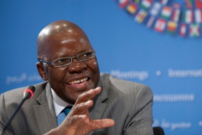 File photo:Tendai Biti, Zimbabwe Finance Minister.