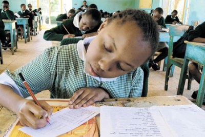 Kenyan school girl: Educators and parents say they are paying education costs out of pocket due to delays in free education funding.
