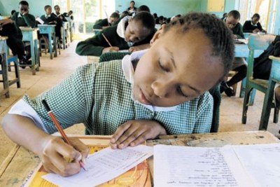 Kenya Certificate of Primary Education candidates of Moi Nyeri Complex School (file photo).