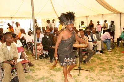 Traditional culture at rural anti-Aids meeting (file photo).