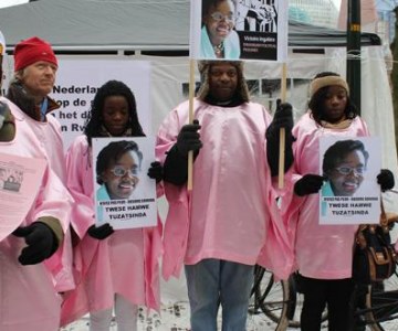 A Manifestation in Pink for Rwandan Opposition Leader