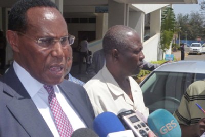 The crash claimed the lives of Internal security minister George Saitoti(pictured), his assistant Orwa Ojode, two bodyguards and two pilots.