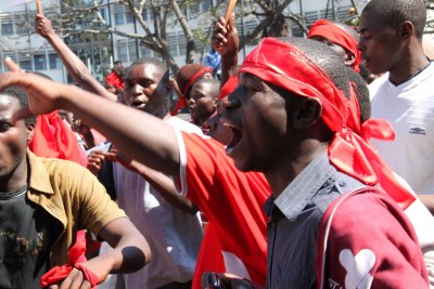 Civil society demonstrations on July 20, 2011, in Blantyre.