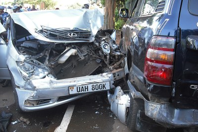 Two cars involved in accident