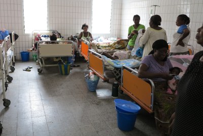 A maternity ward at a clinic in Kinshasa.