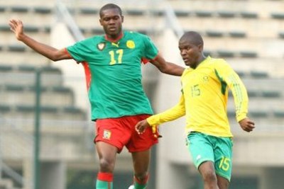 South Africa and Cameroon during Cape Town U-20 International friendly tournament
