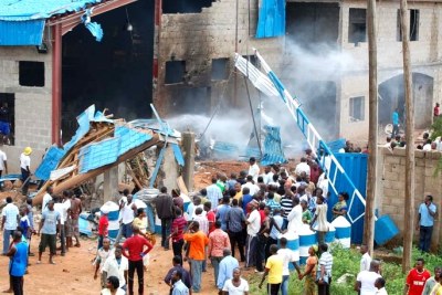 AFtermath of Kaduna church blast