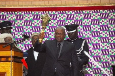 Prestation de serment de John Dramani Mahama au Ghana.