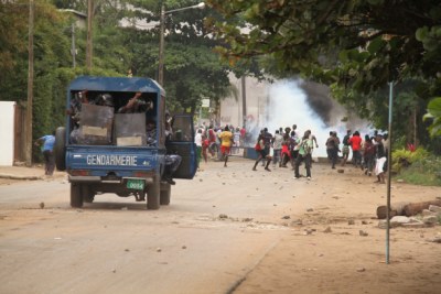 Affrontements à Lomé le 22 août 2012