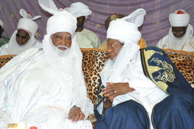 Emir of Kano Ado Bayero and Emir of Zaria Shehu Idris