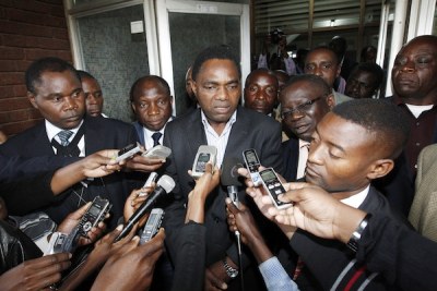 Zambian opposition leader Hakainde Hichilema, president of the United Party for National Development (UPND).