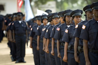 Liberian National Police graduation ceremony (file photo).