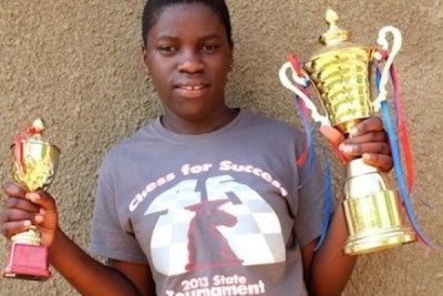 Phiona Mutesi began playing chess because she wanted the free meal the programme offered.