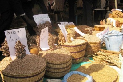 Céréales sur un marché au Soudan du Sud