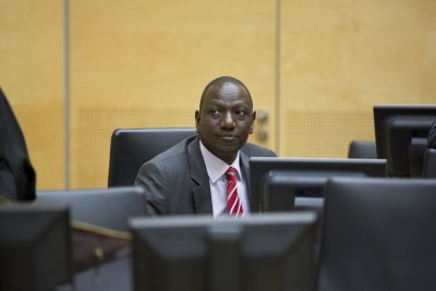 Kenya's Deputy President William Ruto at the Hague (file photo)