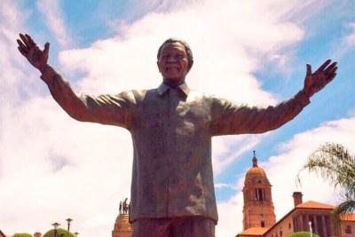 Statue géante dans la ville sud-africaine de Pretoria, pour rendre hommage à Nelson Mandela