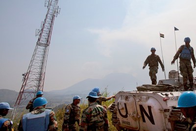 Les troupes de la MONUSCO dans le Nord-Kivu.