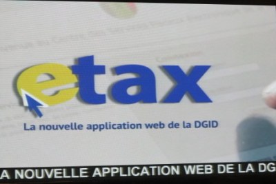Plateforme etax pour la déclaration et le paiement des impôts au Sénégal