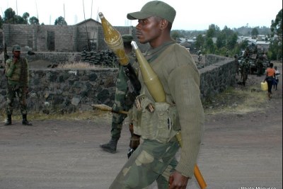 Des militaires congolais en patrouille à Goma.