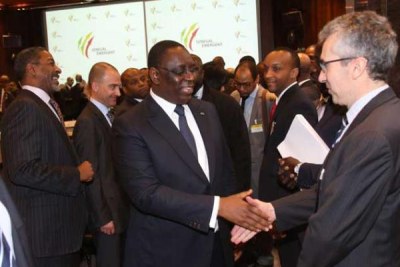 Le président Macky Sall très satisfait de la bonne moisson lors du Groupe Consultatif des 24 et 25 févier 2014 à Paris