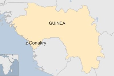 Stampede location in Conakry, Guinea.