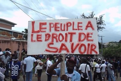 La marche de l'opposition gabonaise