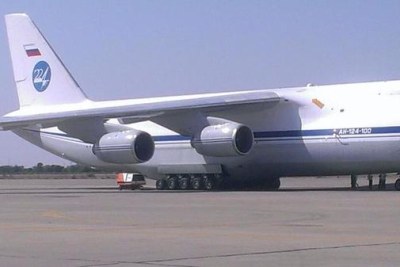 The Russian airplane intercepted by Nigerian authorities Saturday on its way to neighbouring Chad, was transporting a large cache of AK47s and bullet proof vests, and even a helicopter, images of the contents of the aircraft obtained by Premium Times have shown.