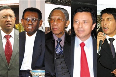 Sommet à cinq: Marc Ravalomanana, Didier Ratsiraka, Zafy Albert, Andry Rajoelina et l’actuel président de la République Hery Rajaonarimampianina