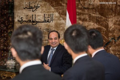 Egyptian President Abdel Fattah al-Sisi on a visit to China.