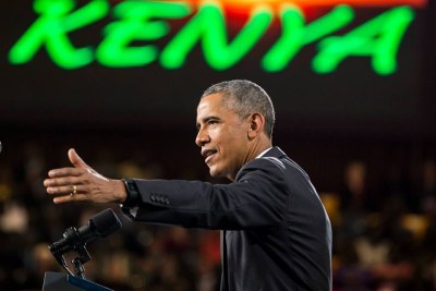 President Barack Obama delivers remarks in Nairobi (file photo)