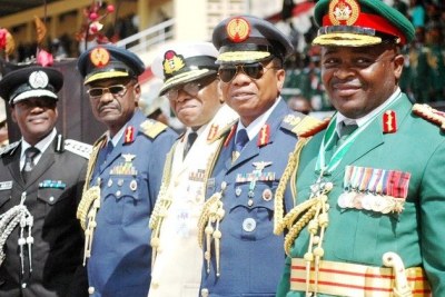 Nigeria's Service Chiefs (file photo).
