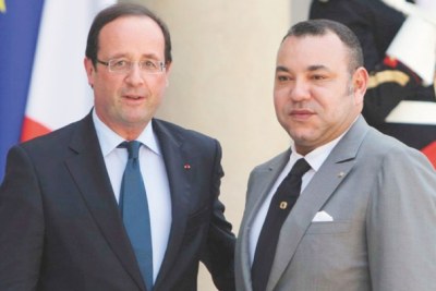 François Hollande en visite officielle au Maroc