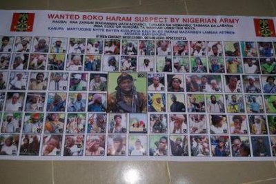 Most wanted Boko Haram militants.