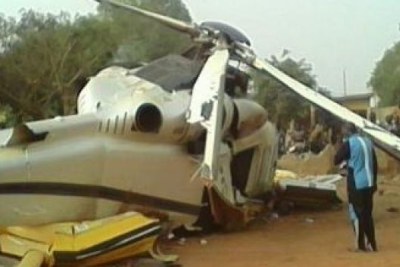 un crash d’hélicoptère
