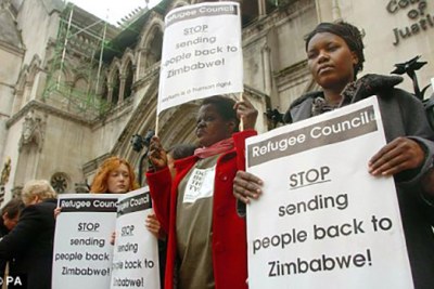Zimbabweans in the UK (file photo).