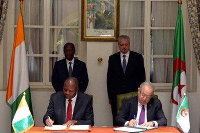 Algérie-Côte d’Ivoire: Signature d’un accord de coopération et de deux mémorandums d’entente