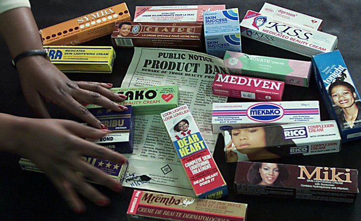 List of banned shop skin lightening creams