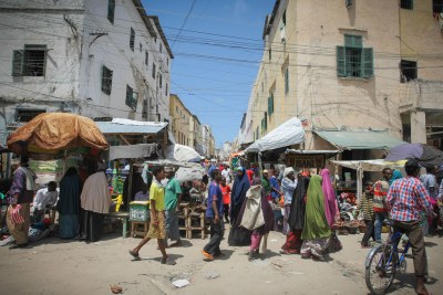 Une rue de Mogadiscio, la capitale somalienne.