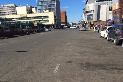 The streets of Harare look empty after residents heed the call to stay away in 2016 (file photo).