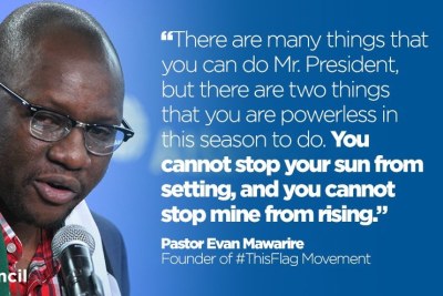 In April 2016, Evan Mawarire, a previously unknown Zimbabwean pastor, inadvertently launched the #ThisFlag movement to call the government to account for corruption, injustice, and poverty.  Mawarire’s campaign has sparked an unprecedented surge in citizen activism amid rising social discontent, leading to a spate of protests across the country.