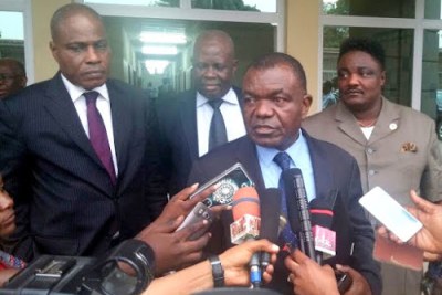 Opposition leaders in Kinshasa (file photo).
