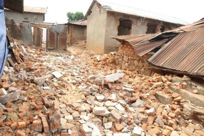 The aftermath of the earthquake in Tanzania.