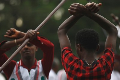 Protesters blocked roads in several towns in the Oromia region as the Ethiopian government declared three days of mourning after at least 52 people were killed.